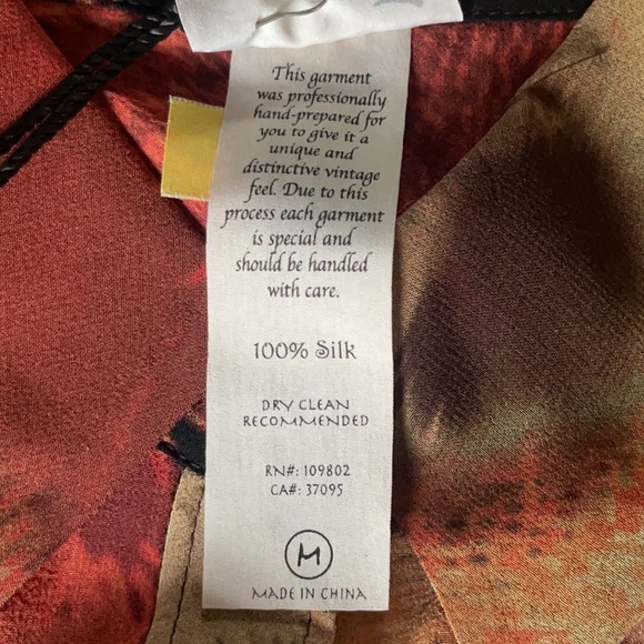 Da-Nang 100% Silk Long Sleeve Tunic Multiple Sizes Available - Picture 10 of 14